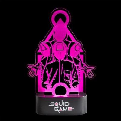 Immagine di Grupo Erik: Lampada LED Squid Game da scrivania 16x23 cm con batterie o USB, 3D, Gaming, Gadget Accessori