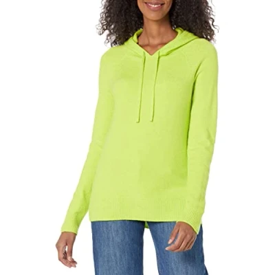 Immagine di Amazon Essentials Maglione Pullover con Cappuccio Morbido Al Tatto Donna, Verde Lime, XL