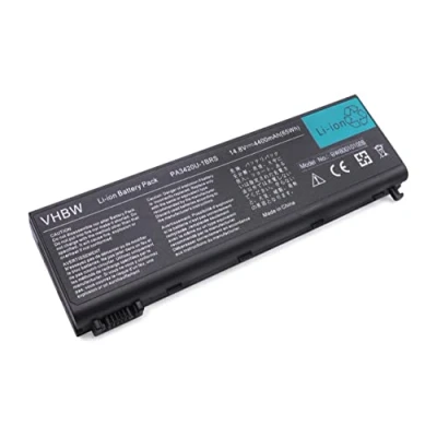 Immagine di vhbw 1x batteria sostituisce Toshiba PA3450U 1BRS, PA3420U 1BAS, 1BAC per notebook (4400mAh, 14,4V, Li Ion)