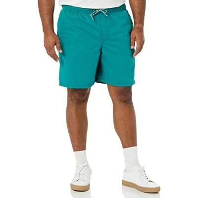 Immagine di Amazon Essentials Bermuda con Coulisse e Cucitura Interna da 20 cm vestibilità Comoda (Disponibili in Taglie Forti) Uomo, Foglia di tè, XL