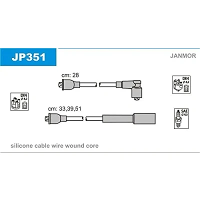 Immagine di JANMOR JP351 Kit Cavi Accensione