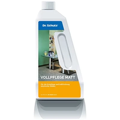 Immagine di Dr. Schutz cura completa opaca, 750 ml, per vinile, pavimenti di design, PVC, CV, linoleum, e rinnovamento dei elastici, crea uno strato protettivo opaco, riduce l&#039;aderenza allo sporco. Made in Germany