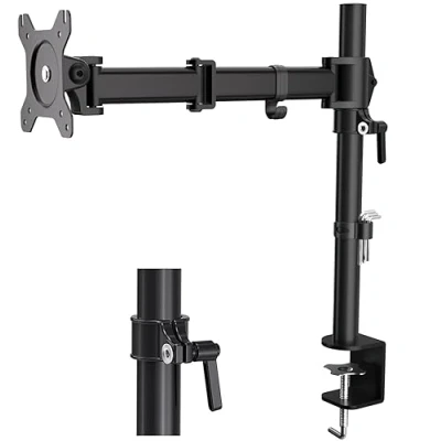 Immagine di HFTEK Supporto da tavolo per monitor TV schermi 13 a 27 pollici VESA 75/100 (HF28DB)
