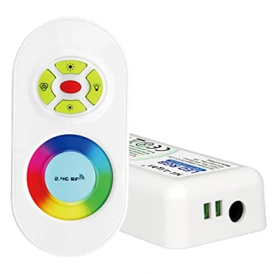 Immagine di Controller RGB a LED, centralina di controllo, dimmer con telecomando touch screen, funzionamento &quot;touch&quot;