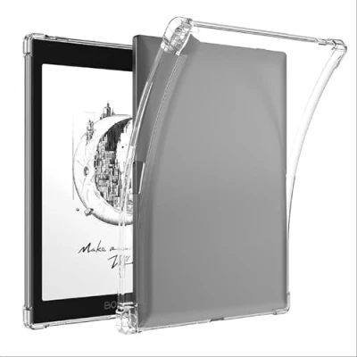 Immagine di GIOPUEY Cover per Boox Tab Mini C 7.8, Scocca posteriore in TPU morbido, Copertura sottile, Protezione Airbag, Custodia Compatibile con 7.8 trasparente