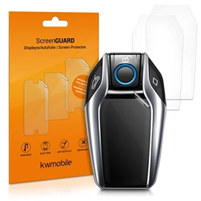 Immagine di kwmobile 3x pellicola protettiva copri chiave compatibile con BMW display Protezione trasparente in silicone TPU per schermo telecomando auto