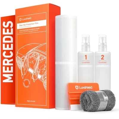 Immagine di Luxshield Battitacco Auto Antigraffio Pellicola per Mercedes Benz GLC 2 (II) X254 I 2022 2024 Protezione Accessori Tuning Portiera Trasparente Lucido
