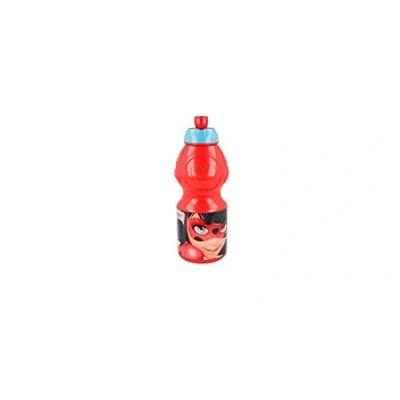 Immagine di ALMACENESADAN Borraccia sportiva multicolore, prodotto in plastica riutilizzabile; senza BPA; capacità 400 ml (Lady bug)