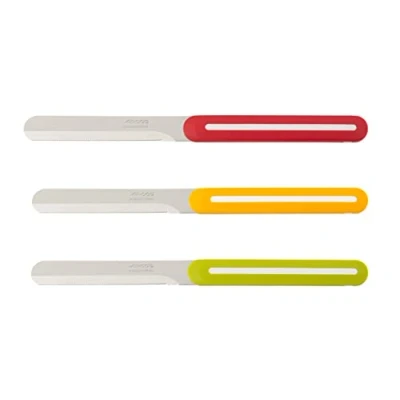 Immagine di Arcos Serie B Line Couteaux de Table Couteau à déjeuner Lame dentelée en acier inoxydable NITRUM 100 mm Manche Polypropylène (100 mm, 3 pezzi)