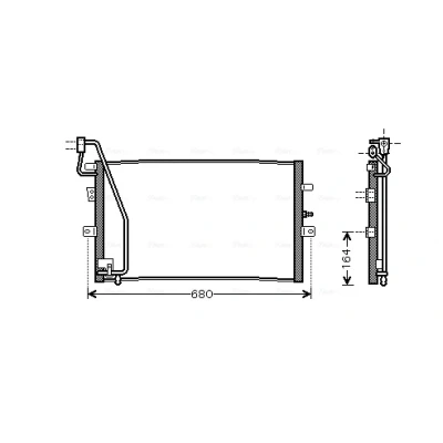 Immagine di PRASCO SB5056 Condensatore 11,7 8,4 Alluminio 586 R 134a