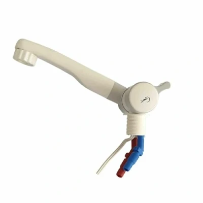 Immagine di Rubinetto dell&#039;acqua London, getto spray, uscita 12 V, micro interruttore miscelatore caldo e freddo, per roulotte camper