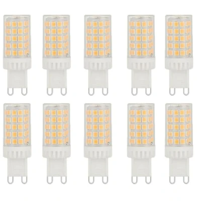 Immagine di WULUN G9 lampadine LED, 5W 500LM, bianco caldo 3000K, equivalente a 50W lampadina alogena, non dimmerabile, senza sfarfallio, 、AC 230V per lampadari Home Lighting Decor 10 Pack