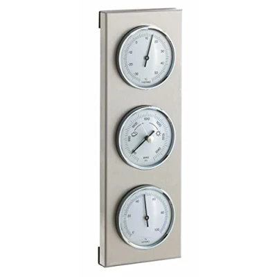 Immagine di TFA 20.2034.02 Stazione meteorologica per Esterni, con 3 quadranti, Scala Bianca, barometro analogico