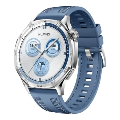 Immagine di HUAWEI WATCH GT 5 46mm Smartwatch, Design Elegante, Nuova Modalità Corsa e Ciclismo, Monitoraggio della Salute, 14 Giorni di Durata Batteria, iOS Android, Blu