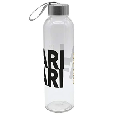 Immagine di infinite by GEDA LABELS (INFKH) Unisex Borraccia Larifari in vetro 500 ml, bottiglia di vetro, multicolore, ml