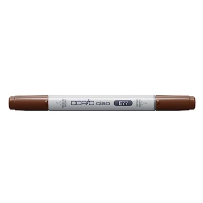 Immagine di Copic Ciao Pennarello Grafico con Doppia Punta, 11 g , Marrone, 12 x 150 mm
