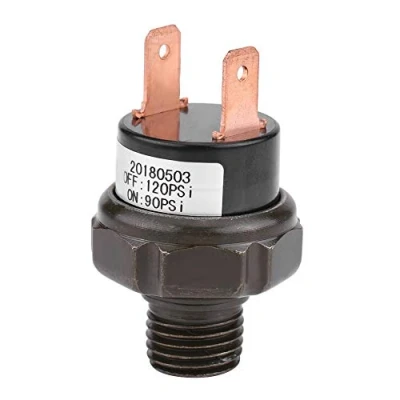 Immagine di KIMISS Interruttore di controllo della pressione dell&#039;aria dell&#039;interruttore del compressore d&#039;aria automatico universale per auto 12V (90－120 PSI)