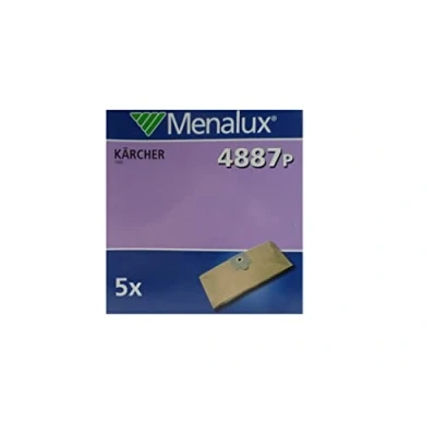 Immagine di Menalux 4887 P Sacchetti di carta per aspirapolvere Kärcher, confezione da 5 pezzi