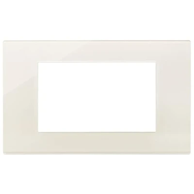Immagine di Vimar 30654.41 serie Linea Placca 4 moduli, tecnopolimero, Reflex canapa