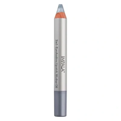 Immagine di Impala Matita Jumbo 3 in 1 Colore 08 Argento Ombretto, Rossetto e Blush Texture Liscia di Lunga Durata Intenso