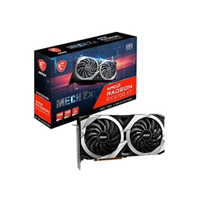 Immagine di MSI Radeon RX 6700 XT MECH 2X 12G OC Scheda Video Gaming 12GB GDDR6, 2620MHz, PCI Express 4, 192 bit, 3x DP v 1.4, HDMI 2.1 (Supporta 4K &amp; 8K)