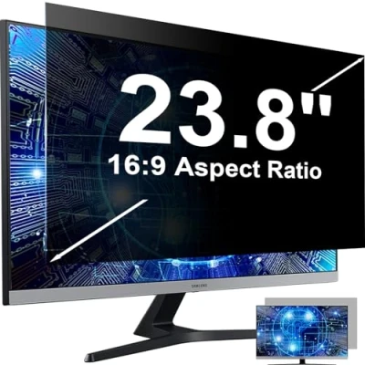 Immagine di Mamol 23.8 Pollici Filtro Privacy Premium, Rimovibile Pellicola schermo Computer Portatile, Protezione PC per 16:9 Monitor Widescreen