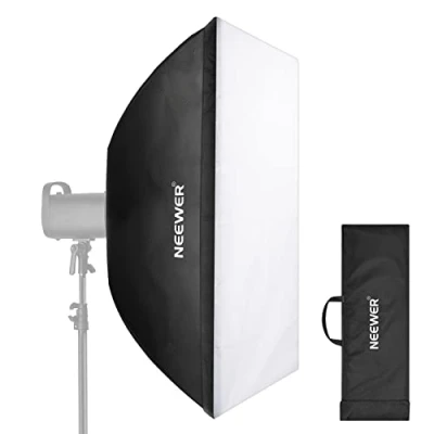 Immagine di NEEWER Softbox Rettangolare 60x90cm, Studio Monolight con Supporto Bowens, Diffusore e Borsa per il Trasporto, Compatibile S101 400W/300W, SL 70W, CB60/100/150