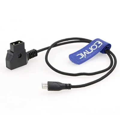 Immagine di Eonvic Cavo di alimentazione da D Tap a Micro USB 14,8 V per motore nano Tilta Nucleus (micro dtap)