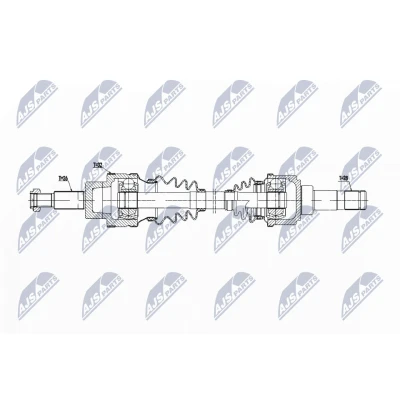 Immagine di NTY NPW JG 006 Albero motore / Semiasse Assale posteriore Dx 820
