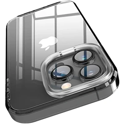 Immagine di elago Cover Ibrida Trasparente Compatibile con iPhone 14 Pro Custodia (6.1&quot;), Tecnologia PC + TPU, Anti Ingiallimento, Cristallina, Bumper Antiurto Case, Protezione Completa (Nero)