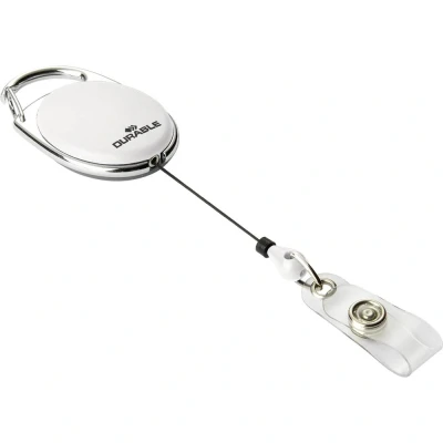 Immagine di Durable 832402 Chiocciola Yo per portabadge fascetta con bottone 10 pz.