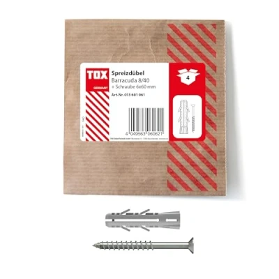 Immagine di TOX 013601061 Tasselli di espansione, Gray, 8x40 mm