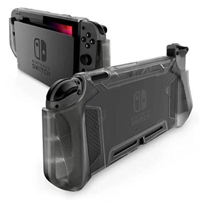 Immagine di Mumba custodia per Nintendo Switch, robusta protettiva, ibrida Con manico in TPU [serie Blade] compatibile console Switch e controller Joy (Frost)
