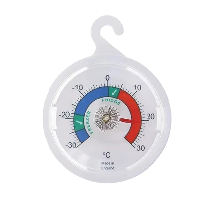 Immagine di Termometro per frigorifero/freezer con quadrante da 65 mm, zone colorate indicateIdeale la casa, bar, ristoranti, caffè.