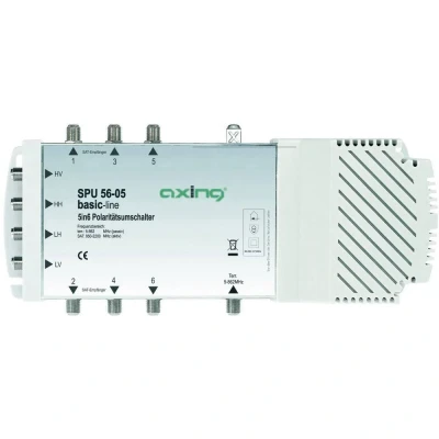 Immagine di Axing SPU 56 05 SAT multiswitch Ingressi (Multiswitch): 5 (4 satellitare / 1 terrestre) Numero utenti: 6 compatibile Quad LNB