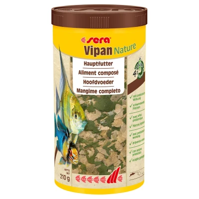 Immagine di Sera Vipan Nature Mangime per pesci Set %: 2 x 1000 ml