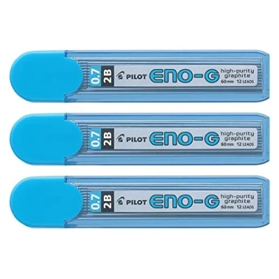 Immagine di PILOT Set di 5 custodie da 12 miniere ENO G grafite per portamine 2B, 0,7 mm