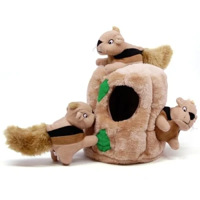 Immagine di Outward Hound Hide a Squirrel gioco rompicapo per cani peluche forma di scoiattolo large
