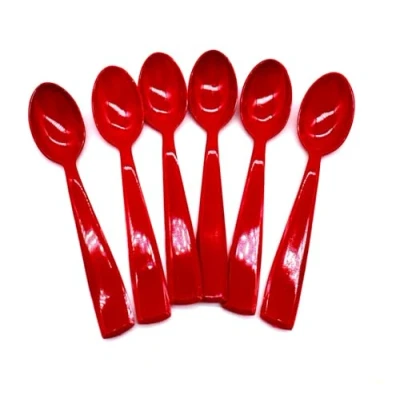 Immagine di Kimmel 21 000 2903 1 Cucchiaio da caffè per Bambini, 6 Pezzi, plastica, Colore: Rosso