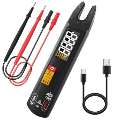 Immagine di BSIDE U0 Multimetro Digitale Intelligente con Pinza Amperometrica Aperta e Rilevatore di Tensione Senza Contatto Mini Tester Automatico Ricaricabile Corrente/Tensione AC DC Resistenza Continuità