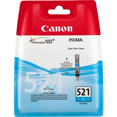 Immagine di Canon CLI 521 C Formato Standard Ciano Confezione Plastica obsoleta