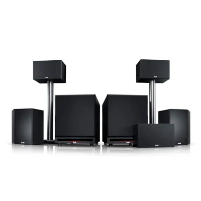 Immagine di Teufel Sistema 6 THX 5.2 Set Home Cinema con Licenza THXSelect, Suono cinematografico e Riproduzione Musicale a Livello THX, 2 potenti subwoofer (Wireless Opzionale), ATM