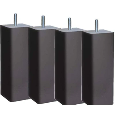 Immagine di Margot Douceur Scandinave Set di 4 Piedi per Rete, Legno, Grigio/Tortora, Solo, 7 x 20 cm, unità