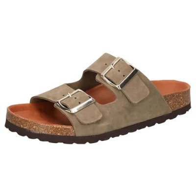 Immagine di Cosmos Comfort Ciabattine, Donna, Taglia: 36, Khaki Pelle