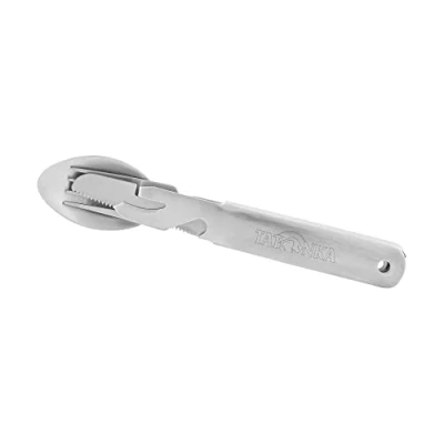 Immagine di Tatonka Cutlery Set 2 posate da campeggio in acciaio inox composto coltello, forchetta, cucchiaio e apriscatole