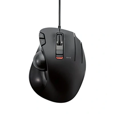 Immagine di Elecom Trackball Mouse / Thumb 5 Button Tilt Function Wired Black M Jp F/S