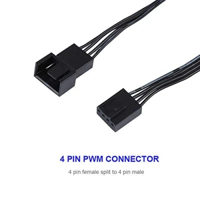 Immagine di Eboxer 5 cavi per fan power a 4 pin, PWM aansluitkast ventilatore, cavo computer