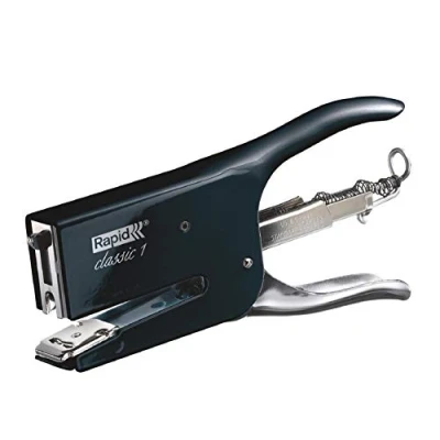 Immagine di Rapid Retro K1 Cucitrice a Pinza , Compatibile con i Punti Metallici 26/6 e 26/8 mm, Capacità 50 Fogli, Metallo, Black Magic, 5000495