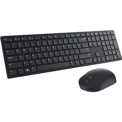 Immagine di Keyboard Dell WL KM5221W Pro Wireless, Set tastiera e mouse, Tedesco (QWERTZ), Nero