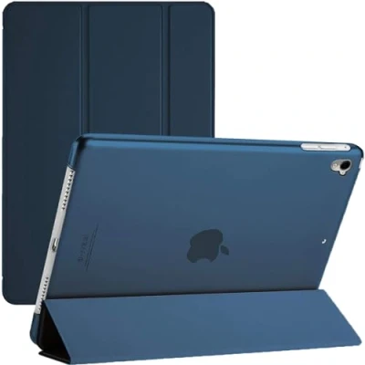 Immagine di TechDealsUK Smart Case per iPad Pro 10.5 (2017) &amp; Air 3 (2019) A2153, A2123, A2152, A1709, A1701, custodia magnetica con supporto accensione e spegnimento automatico (blu)